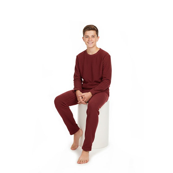 Loungewear Térmico Niños Unisex Confort Vinotinto