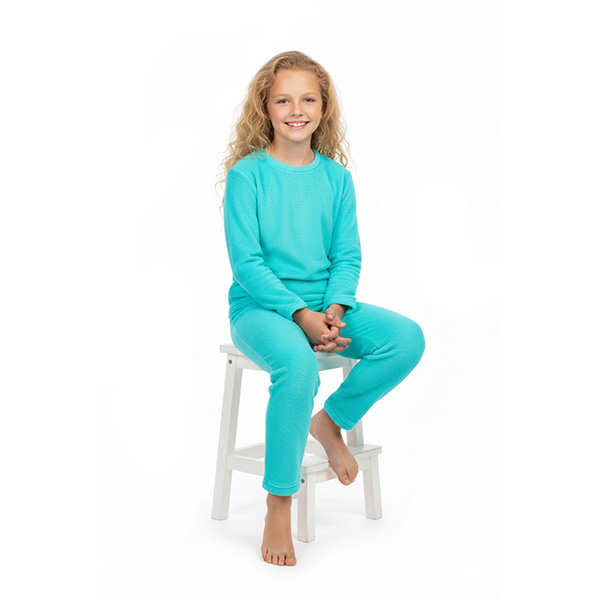 Loungewear Térmico Niños Unisex Confort Turquesa