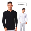 Combo X2 Camibuso Hombre Enzo Black