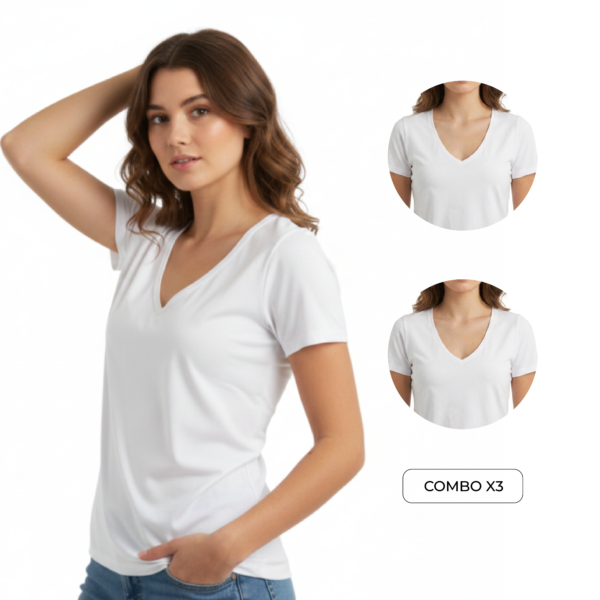 Combo X3 Camiseta Manga Corta